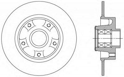 OPEN PARTS bda251230 -  Тормозной диск